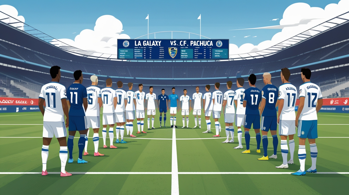 la galaxy vs c.f. pachuca lineups