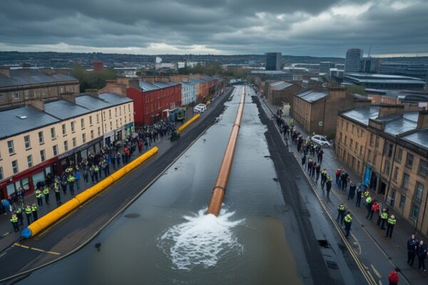 Glasgow Water Main Break Shettleston Road
